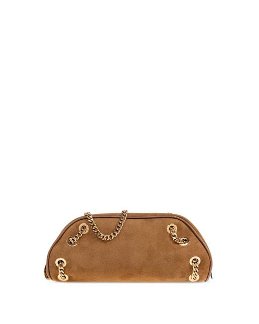 Stella McCartney Brown Bowling Tote Bag Small