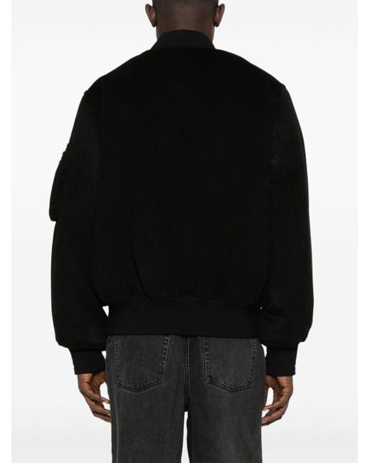 Etudes Studio Black Wool Bomber Jacket