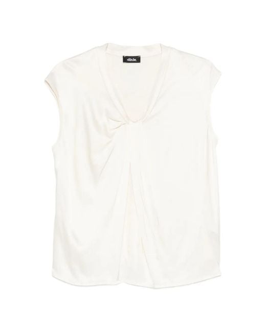 Blusa Con Diseño Retorcido Dixie de color White