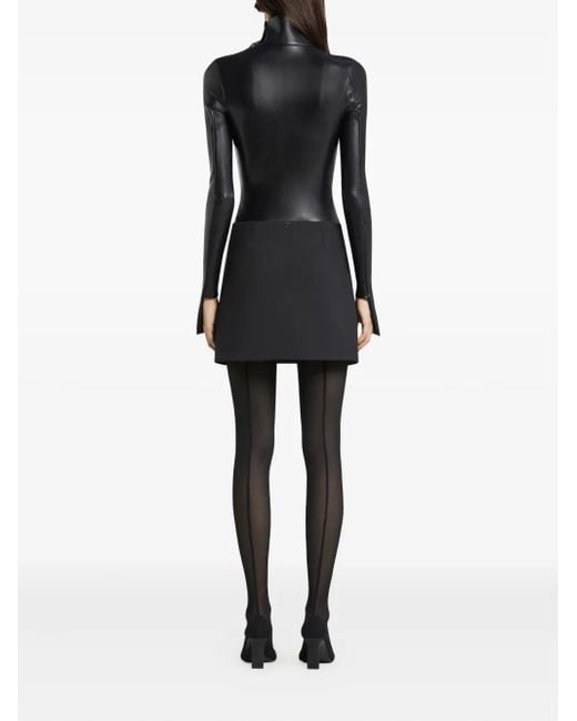 Courreges Black One-Minute Mini Skirt