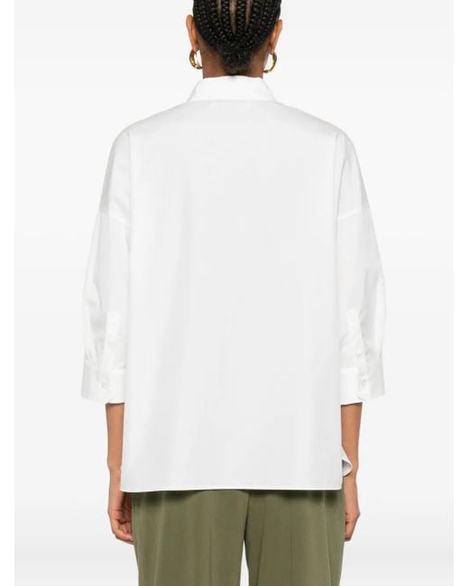 Weekend by Maxmara White Three-Quarter Sleeve Shirt