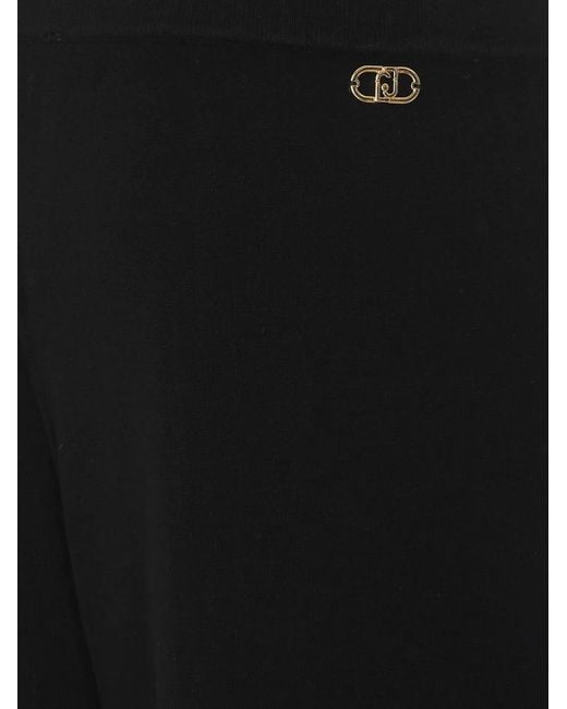 Liu Jo Black Knit Palazzo Pants