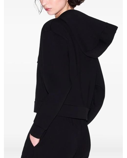 ARMANI EXCHANGE Black Zip-Up Hooded Jacket