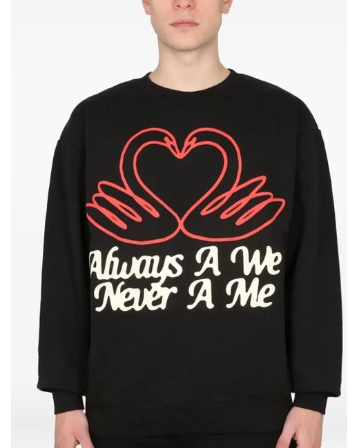 Market Black Swan-Graphic Sweatshirt for men