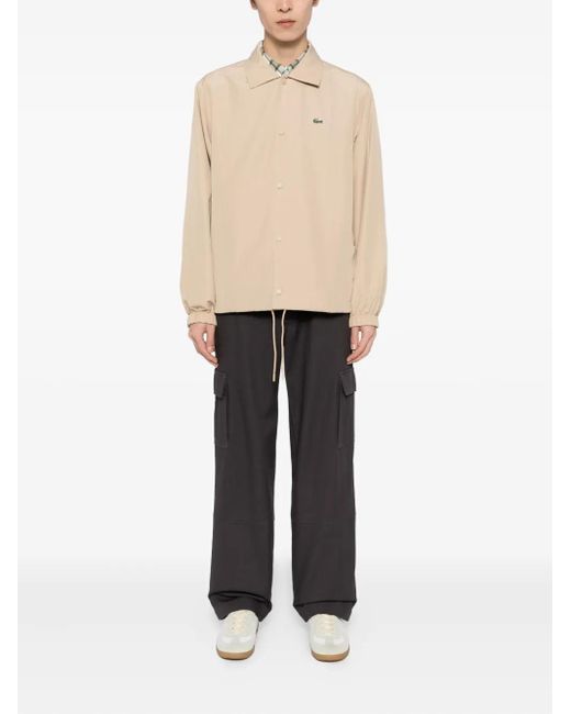 Lacoste Natural Logo-Embroidered Jacket for men