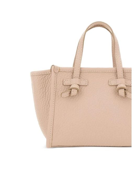 MARCELLA CLUB Natural Miss Marcella Grained-Leather Tote Bag