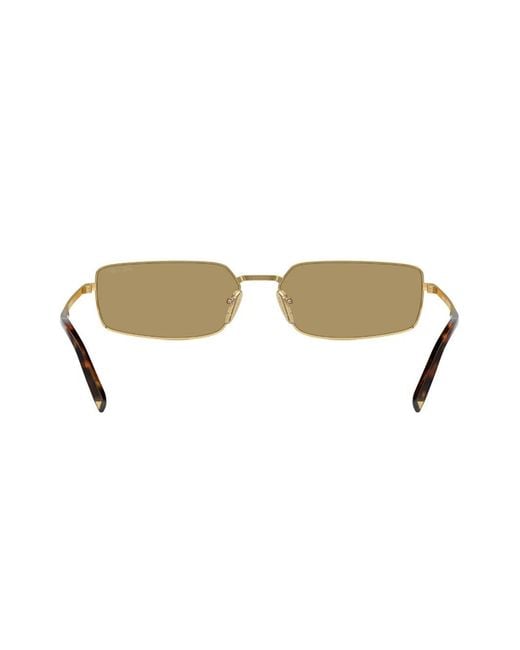 Prada Natural Prada Pr A60S Rectangle Sunglasses