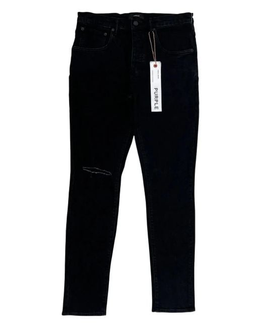 Purple Brand Black Five-Pocket Jeans for men