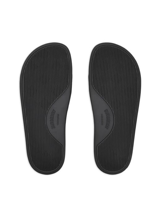 Burberry Black Logo Slides