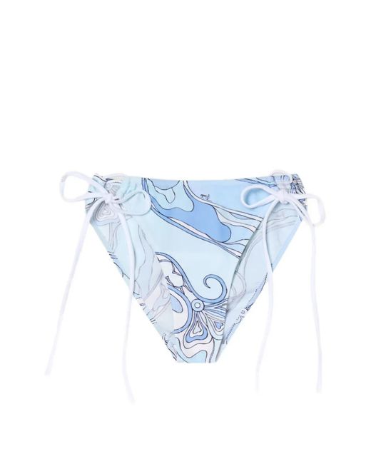 Emilio Pucci Blue Bikini Bottom