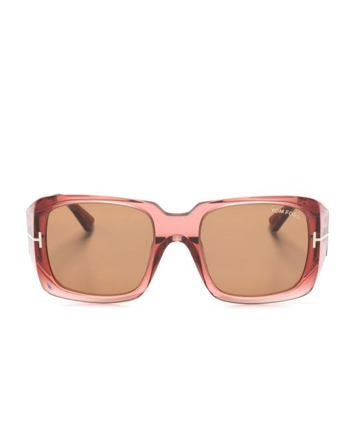 Gafas de sol Ryder 02 con montura cuadrada Tom Ford de color Pink