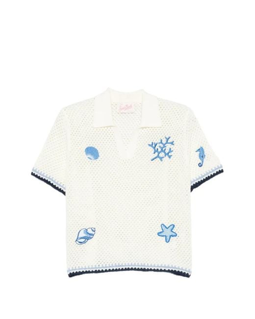 Mc2 Saint Barth White Pixie Pullover
