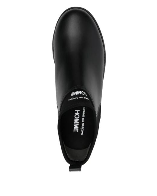 メンズ Comme des Garçons ロゴ ブーツ Black