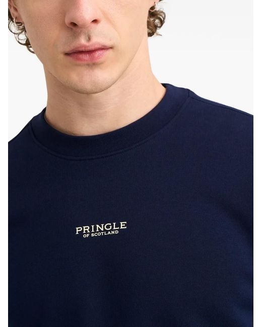 Pringle of Scotland Blue Crew Neck Sweatshirt for men