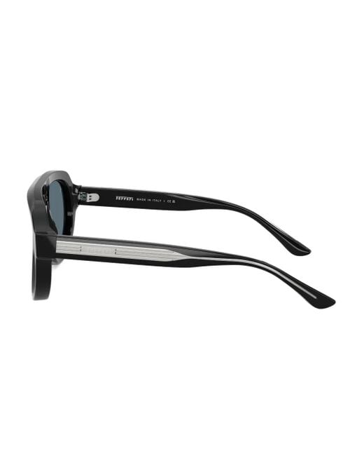 Ferrari Blue Pilot-Frame Tinted Sunglasses