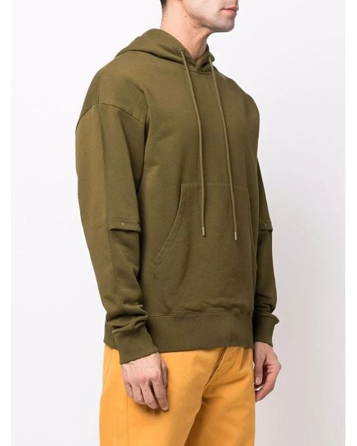 Camper Green Logo-Patch Drawstring Hoodie