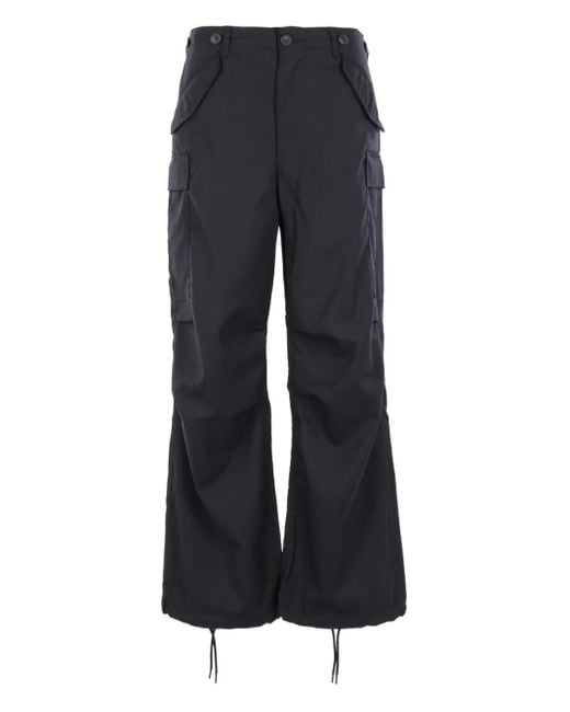 Junya Watanabe Blue Wool-Blend Cargo Pants