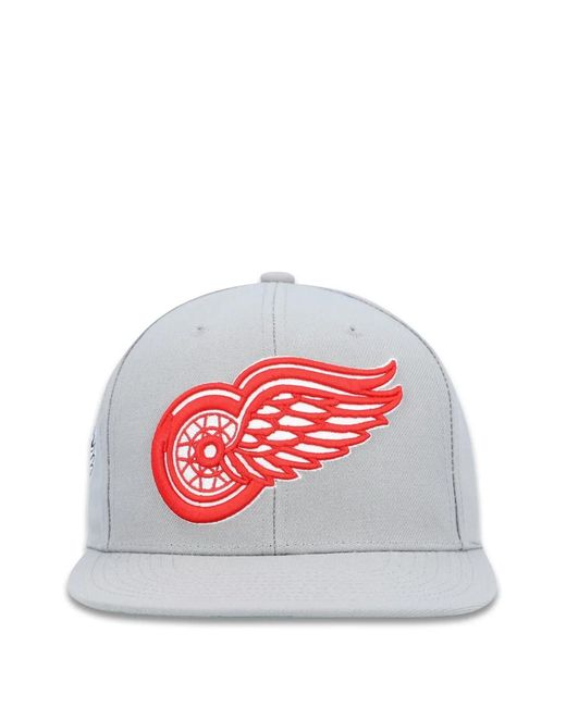 Mitchell & Ness White Detroit Wings Nhl Alternate Flip Snapback Cap for men