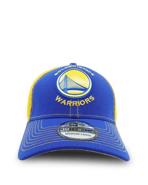 KTZ Blue 39Thirty Golde State Warriors Cap for men
