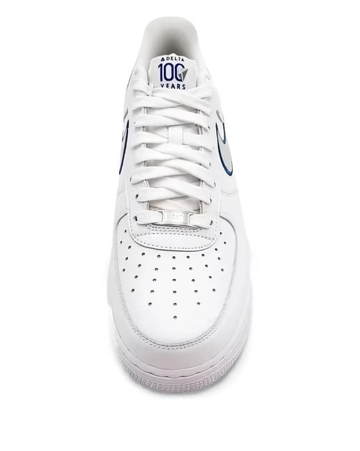 Nike White Air Force 1 Low Del Air Lines 100Th Anniversary Sneaker for men