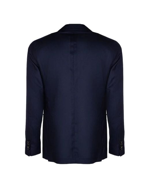 Tagliatore Blue Buttoned Blazer for men