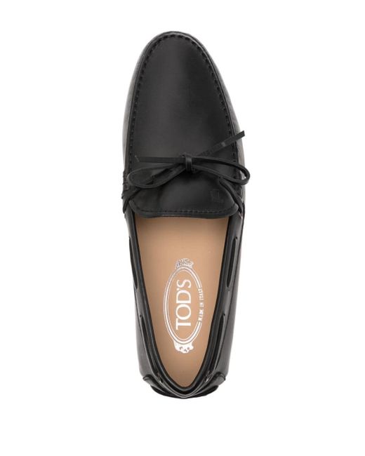 Tod's Black Gommino Leather Loafers for men