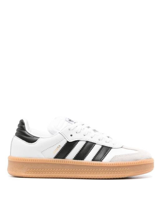 Adidas White Samba Xlg Leather Sneakers