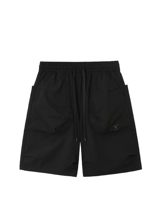FIVE CM Black Patch Pocket Shorts for men