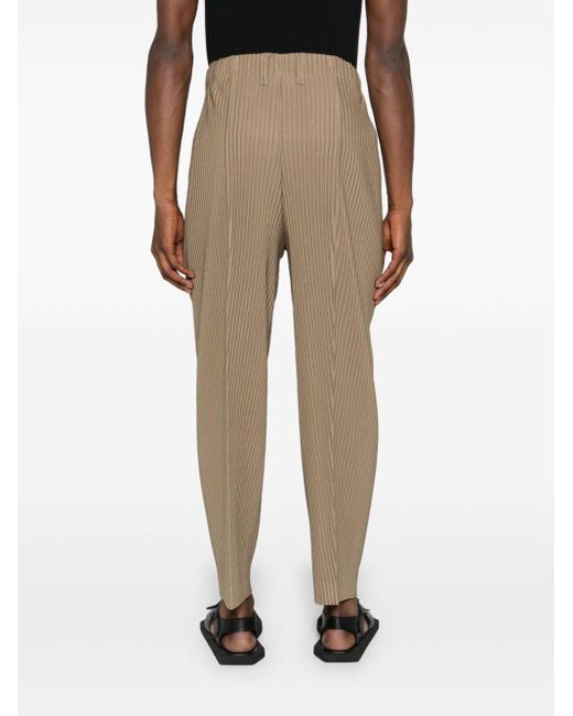 Homme Plissé Issey Miyake Natural Compleat Pleated Trousers for men