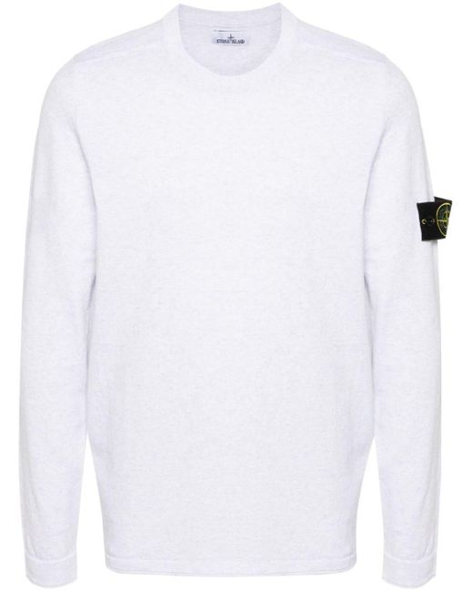 Stone Island White Sweater for men