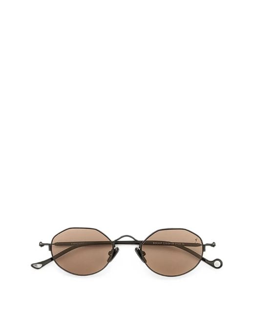 Eyepetizer Black Geometric-Frame Sunglasses