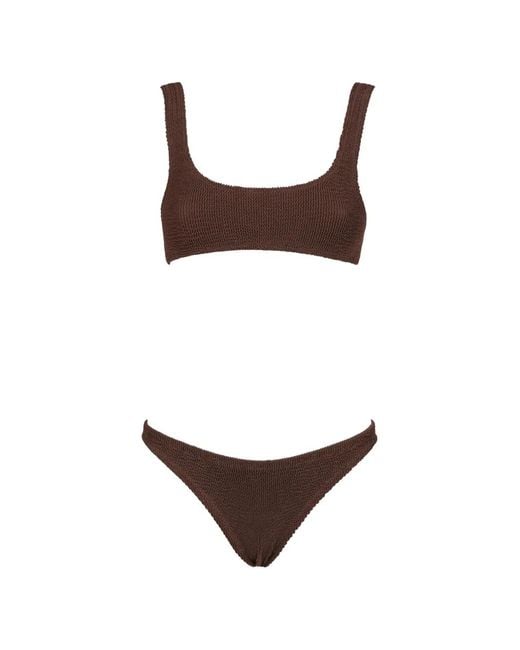 Mc2 Saint Barth Brown Naima Naomi Seersucker Bikini