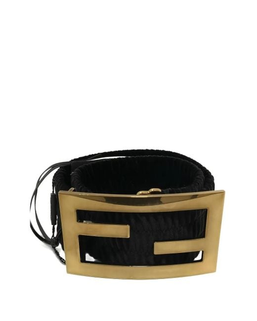 Fendi Black Ff-Motif Belt