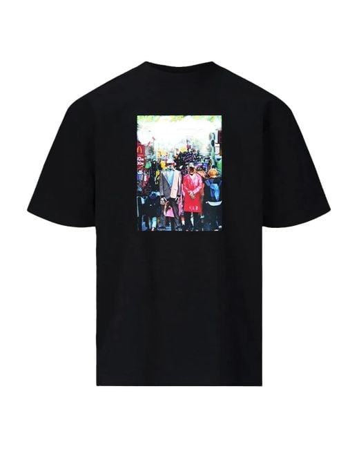 Pleasures Black X Daft Punk Harajuku T-Shirt for men