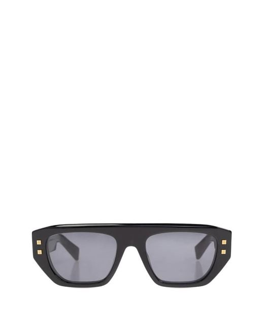 Balmain Gray Lunettes De Soleil B-Army Ii À Monture Géométrique