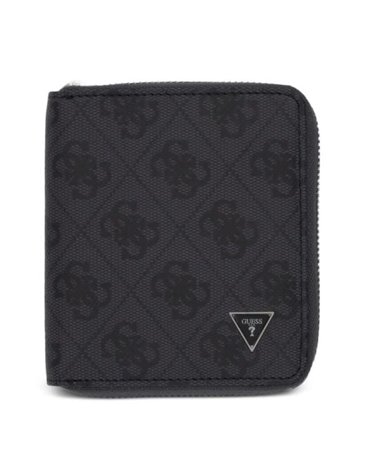 Guess Black Portefeuille Milano À Plaque Logo for men