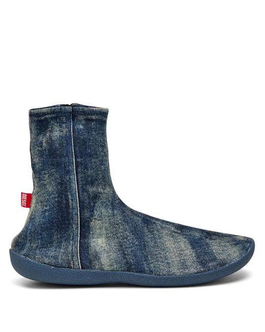 DIESEL Blue D-Shock Bt Sneakers for men