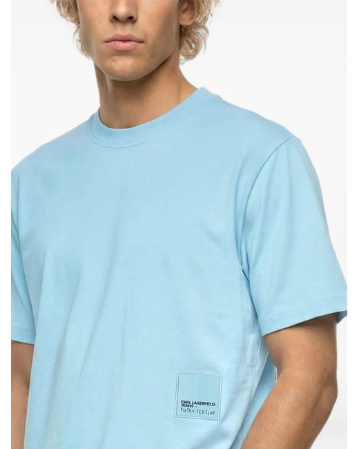 Karl Lagerfeld Blue X Pietro Terzini Short-Sleeve T-Shirt for men