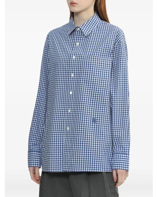 Adererror Blue Gingham-Check Shirt