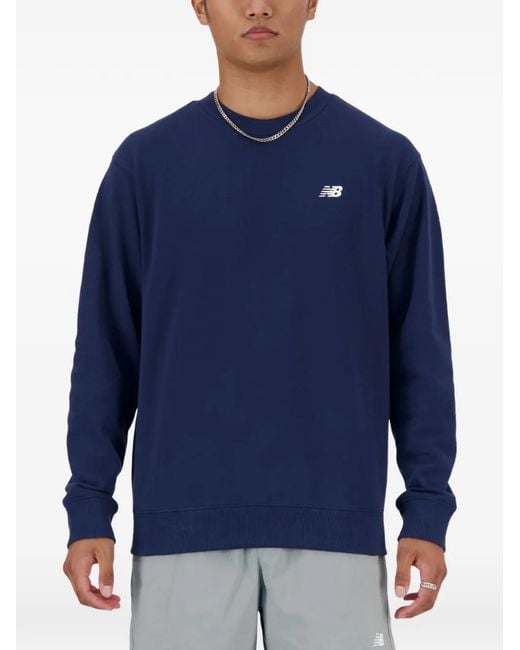 New Balance Blue Sport Essentials Crew-Neck Sweatshirt for men
