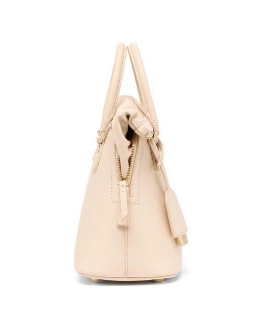 Maison Margiela Natural Mini 5Ac Leather Tote Bag