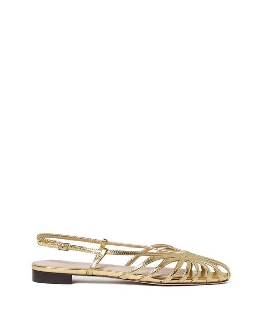 Loeffler Randall Metallic Devon Slingback Sandals