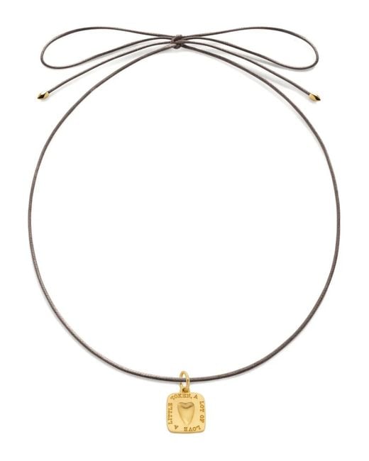 Monica Vinader Metallic Love Token Necklace