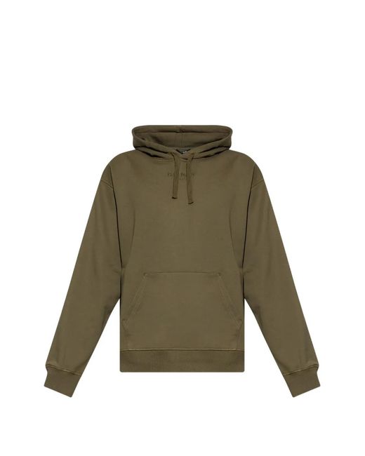 Balmain メンズ グリーン ロゴ パーカー