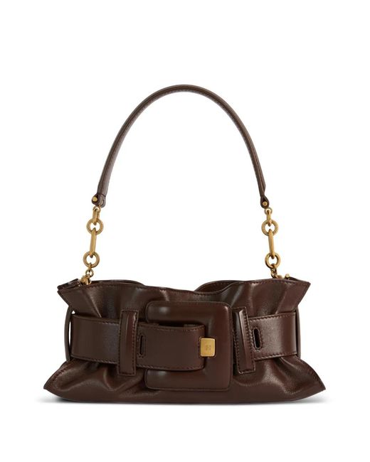 Borsa Anthem Mini di Balmain in Brown