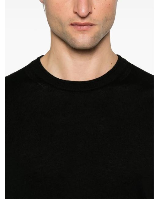 Jonathan Simkhai Black Ribbed T-Shirt for men