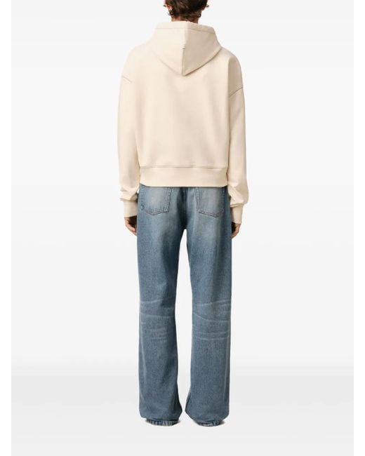 AMI Ami Signature Hoodie in het Natural voor heren
