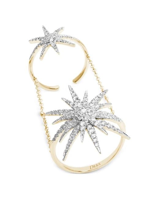 Djula Metallic Soleil Ring Mit Diamanten