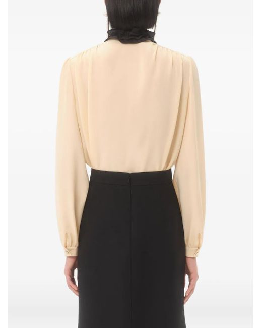 Valentino Garavani Natural Crepe De Chine Shirt