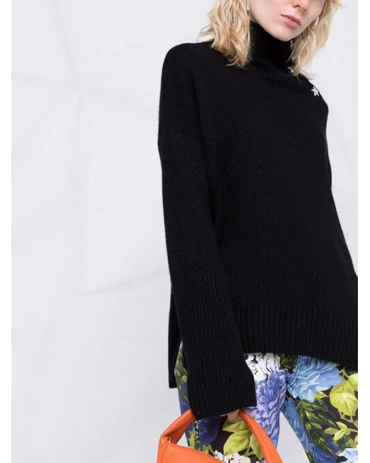 Zadig & Voltaire Black Pullover Alma Bijoux Kashmir